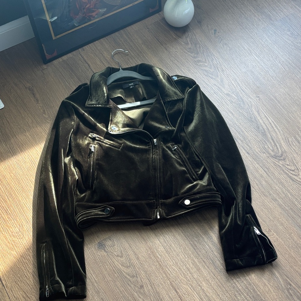 Fate Velvet Moto Jacket